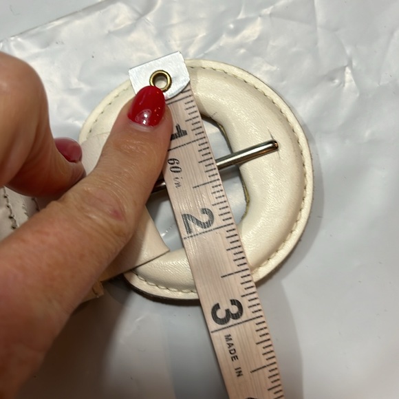 colorful Braided Leather BELT Purple white yellow Rainbow 1.5”w GUATEMALA Small - Picture 6 of 11